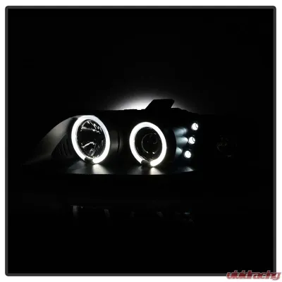 Spyder Auto Halo LED Black Projector Headlights for Pontiac GTO 2004-2006 - PRO-YD-PGTO04-HL-BK