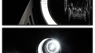 Spyder Auto Halo LED Black Projector Headlights for Pontiac GTO 2004-2006                                     - PRO-YD-PGTO04-HL-BK - Image 9