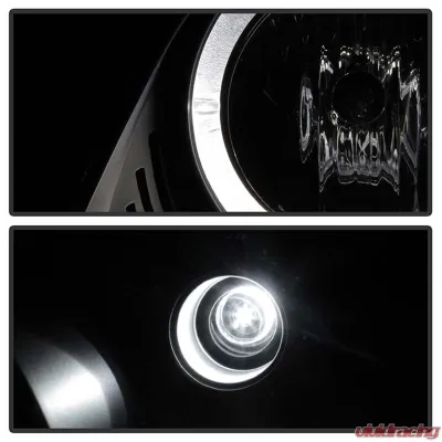 Spyder Auto Halo LED Black Projector Headlights for Pontiac GTO 2004-2006 - PRO-YD-PGTO04-HL-BK