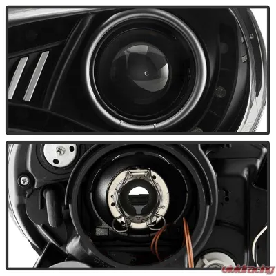 Spyder Auto Black DRL LED Projector Headlights for Scion FRS 2013-2014 - PRO-YD-SFRS12-BK