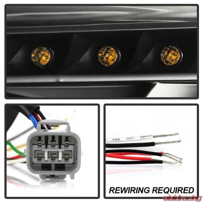 Spyder Auto Black DRL LED Projector Headlights for Scion FRS 2013-2014 - PRO-YD-SFRS12-BK