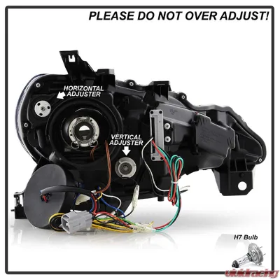 Spyder Auto Black DRL LED Projector Headlights for Scion FRS 2013-2014 - PRO-YD-SFRS12-BK