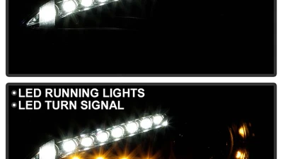 Spyder Auto Black DRL LED Projector Headlights for Subaru BRZ 2013-2014                                     - PRO-YD-SUBRZ12-BK - Image 10