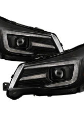 Spyder Auto Signature Projector Headlights Black Xenon/HID Model Subaru Forester 2014-2016                                     - PRO-YD-SUFO14HIDSI-BK - Image 11