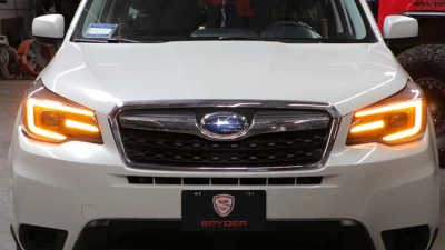 Spyder Auto Signature Black Halogen Headlights for Subaru Forester 2014-2016                                     - PRO-YD-SUFO14SI-BK - Image 12