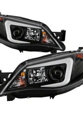 Spyder Auto Projector Headlights Light Bar DRL Black for Subaru Impreza WRX 2008-2022                                     - PRO-YD-SWRX08-LBDRL-BK - Image 11