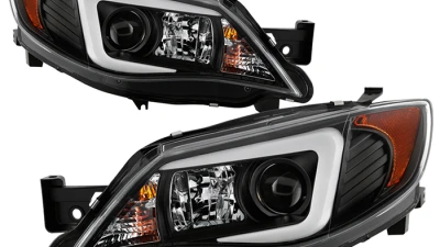 Spyder Auto Projector Headlights Light Bar DRL Black for Subaru Impreza WRX 2008-2022                                     - PRO-YD-SWRX08-LBDRL-BK - Image 11