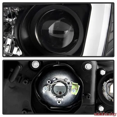 Spyder Auto Projector Headlights Light Bar DRL Black for Subaru Impreza WRX 2008-2022 - PRO-YD-SWRX08-LBDRL-BK