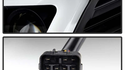 Spyder Auto Projector Headlights Light Bar DRL Black for Subaru Impreza WRX 2008-2022                                     - PRO-YD-SWRX08-LBDRL-BK - Image 4