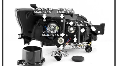 Spyder Auto Projector Headlights Light Bar DRL Black for Subaru Impreza WRX 2008-2022                                     - PRO-YD-SWRX08-LBDRL-BK - Image 7