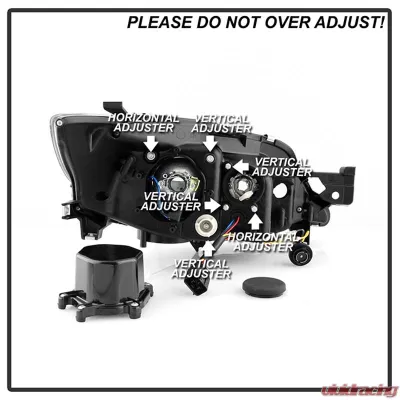 Spyder Auto Projector Headlights Light Bar DRL Black for Subaru Impreza WRX 2008-2022 - PRO-YD-SWRX08-LBDRL-BK