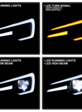 Spyder Auto Black Apex Headlights for Subaru Impreza WRX LED 2015-2020                                     - PRO-YD-SWRX15LEDAP-SBSEQ-BK - Image 11