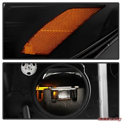 Spyder Auto Black Apex Headlights for Subaru Impreza WRX LED 2015-2020 - PRO-YD-SWRX15LEDAP-SBSEQ-BK