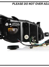 Spyder Auto Black Apex Headlights for Subaru Impreza WRX LED 2015-2020                                     - PRO-YD-SWRX15LEDAP-SBSEQ-BK - Image 7