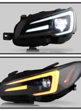 Spyder Auto Black Apex Headlights for Subaru Impreza WRX LED 2015-2020                                     - PRO-YD-SWRX15LEDAP-SBSEQ-BK - Image 8