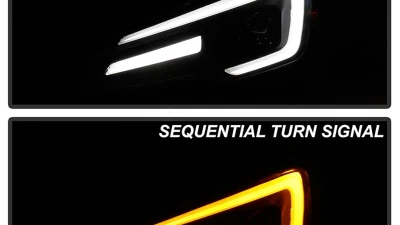 Spyder Auto Signature Black Halogen Projector Headlights for Subaru Impreza WRX 2015-2021                                     - PRO-YD-SWRX15SI-SBSEQ-BK - Image 10