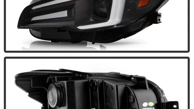 Spyder Auto Signature Black Halogen Projector Headlights for Subaru Impreza WRX 2015-2021                                     - PRO-YD-SWRX15SI-SBSEQ-BK - Image 2