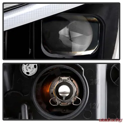 Spyder Auto Signature Black Halogen Projector Headlights for Subaru Impreza WRX 2015-2021 - PRO-YD-SWRX15SI-SBSEQ-BK