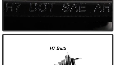 Spyder Auto Signature Black Halogen Projector Headlights for Subaru Impreza WRX 2015-2021                                     - PRO-YD-SWRX15SI-SBSEQ-BK - Image 5