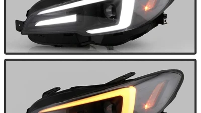 Spyder Auto Signature Black Halogen Projector Headlights for Subaru Impreza WRX 2015-2021                                     - PRO-YD-SWRX15SI-SBSEQ-BK - Image 8