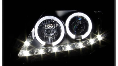 Spyder Auto Black DRL LED Halo Projector Headlights for Toyota Corolla 2009-2010                                     - PRO-YD-TC09-DRL-BK - Image 11