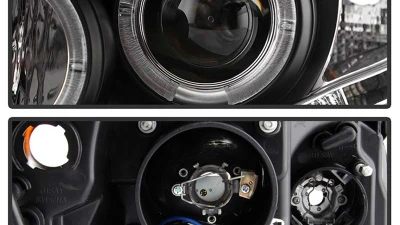 Spyder Auto Black DRL LED Halo Projector Headlights for Toyota Corolla 2009-2010                                     - PRO-YD-TC09-DRL-BK - Image 3