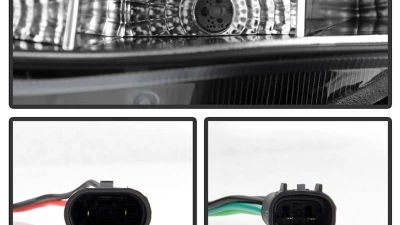 Spyder Auto Black DRL LED Halo Projector Headlights for Toyota Corolla 2009-2010                                     - PRO-YD-TC09-DRL-BK - Image 4