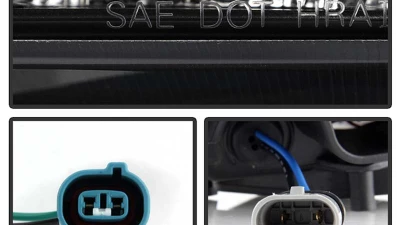 Spyder Auto Black DRL LED Halo Projector Headlights for Toyota Corolla 2009-2010                                     - PRO-YD-TC09-DRL-BK - Image 5