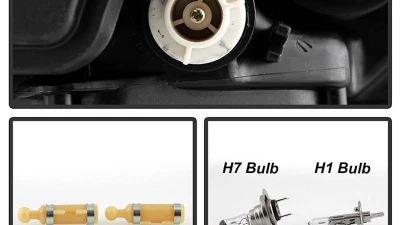 Spyder Auto Black DRL LED Halo Projector Headlights for Toyota Corolla 2009-2010                                     - PRO-YD-TC09-DRL-BK - Image 6