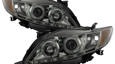 Spyder Auto Smoke DRL LED Halo Projector Headlights for Toyota Corolla 2009-2010                                     - PRO-YD-TC09-DRL-SM - Image 11