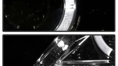 Spyder Auto Smoke DRL LED Halo Projector Headlights for Toyota Corolla 2009-2010                                     - PRO-YD-TC09-DRL-SM - Image 10