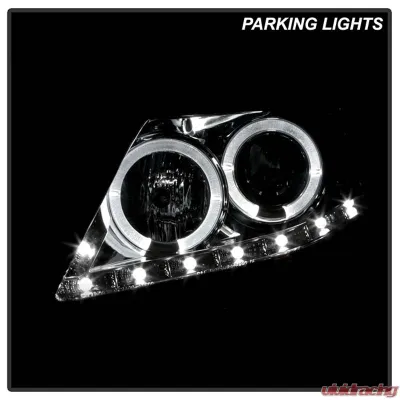 Spyder Auto Smoke DRL LED Halo Projector Headlights for Toyota Corolla 2009-2010 - PRO-YD-TC09-DRL-SM
