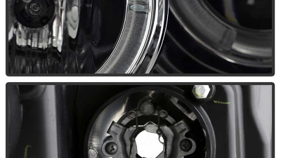 Spyder Auto Smoke DRL LED Halo Projector Headlights for Toyota Corolla 2009-2010                                     - PRO-YD-TC09-DRL-SM - Image 4