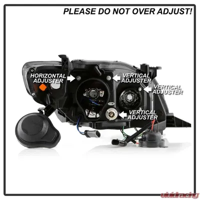 Spyder Auto Smoke DRL LED Halo Projector Headlights for Toyota Corolla 2009-2010 - PRO-YD-TC09-DRL-SM