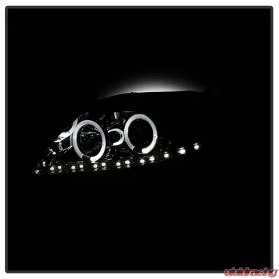 Spyder Auto Smoke DRL LED Halo Projector Headlights for Toyota Corolla 2009-2010 - PRO-YD-TC09-DRL-SM