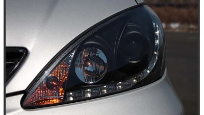 Spyder Auto Black DRL Projector Headlights for Toyota Camry 2002-2006, High/Low H1 Lights                                     - PRO-YD-TCAM02-DRL-BK - Image 15