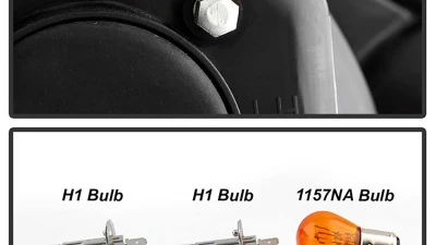 Spyder Auto Black DRL Projector Headlights for Toyota Camry 2002-2006, High/Low H1 Lights                                     - PRO-YD-TCAM02-DRL-BK - Image 6