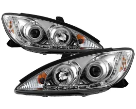 Spyder Auto Chrome DRL Projector Headlights for Toyota Camry 2002-2006 with High/Low H1 Lights