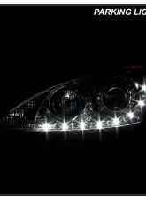 Spyder Auto Chrome DRL Projector Headlights for Toyota Camry 2002-2006 with High/Low H1 Lights                                     - PRO-YD-TCAM02-DRL-C - Image 11