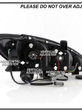 Spyder Auto Chrome DRL Projector Headlights for Toyota Camry 2002-2006 with High/Low H1 Lights                                     - PRO-YD-TCAM02-DRL-C - Image 7