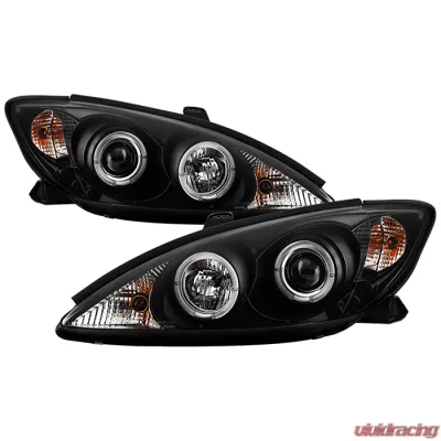 Spyder Auto Halo Black Projector Headlights for Toyota Camry 2002-2006 - PRO-YD-TCAM02-HL-BK