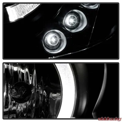 Spyder Auto Halo Black Projector Headlights for Toyota Camry 2002-2006 - PRO-YD-TCAM02-HL-BK