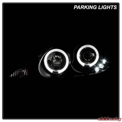 Spyder Auto Halo Black Projector Headlights for Toyota Camry 2002-2006 - PRO-YD-TCAM02-HL-BK