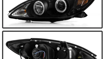 Spyder Auto Halo Black Projector Headlights for Toyota Camry 2002-2006                                     - PRO-YD-TCAM02-HL-BK - Image 2