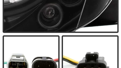 Spyder Auto Halo Black Projector Headlights for Toyota Camry 2002-2006                                     - PRO-YD-TCAM02-HL-BK - Image 5