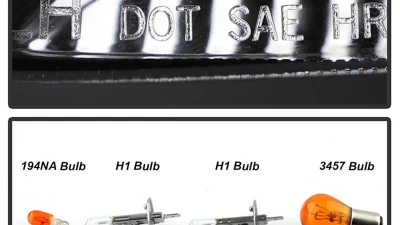 Spyder Auto Halo Black Projector Headlights for Toyota Camry 2002-2006                                     - PRO-YD-TCAM02-HL-BK - Image 6