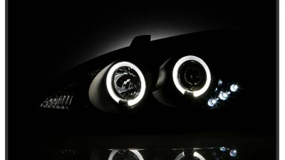Spyder Auto Halo Black Projector Headlights for Toyota Camry 2002-2006                                     - PRO-YD-TCAM02-HL-BK - Image 9