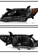 Spyder Auto Black DRL Projector Headlights for Toyota Camry 2007-2009 with H1/H7 Lights                                     - PRO-YD-TCAM07-DRL-BK - Image 2