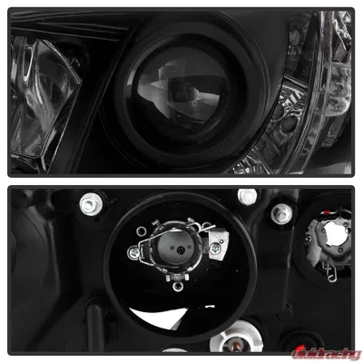 Spyder Auto Black DRL Projector Headlights for Toyota Camry 2007-2009 with H1/H7 Lights - PRO-YD-TCAM07-DRL-BK