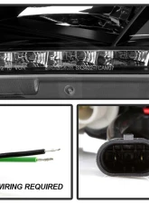 Spyder Auto Black DRL Projector Headlights for Toyota Camry 2007-2009 with H1/H7 Lights                                     - PRO-YD-TCAM07-DRL-BK - Image 4